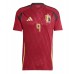 Maglie da calcio Belgio Leandro Trossard #9 Prima Maglia Europei 2024 Manica Corta